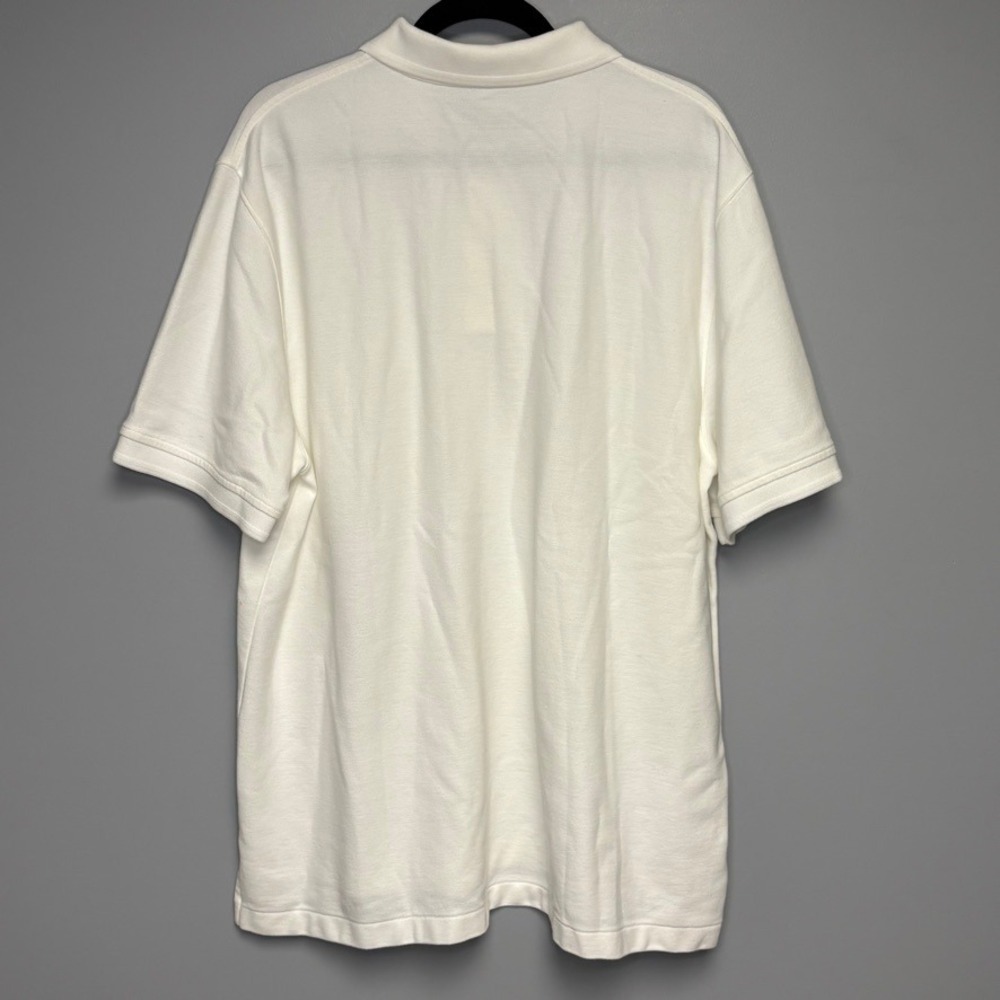 LOT OF 2 L.L. Bean‎ Yellow White Golf Breathable Cotton Polo Shirts Mens Sz XL - Picture 6 of 7